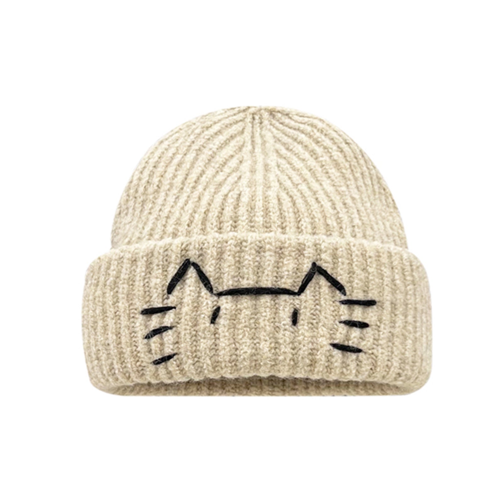 Women's Cute Cat Line Knitted Beanie Hat