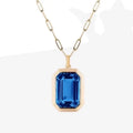 Art Deco Zircon Pendant Necklace