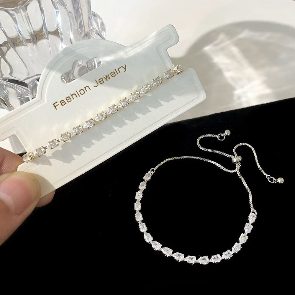 Delicate Zircon Adjustable Bracelet For Women