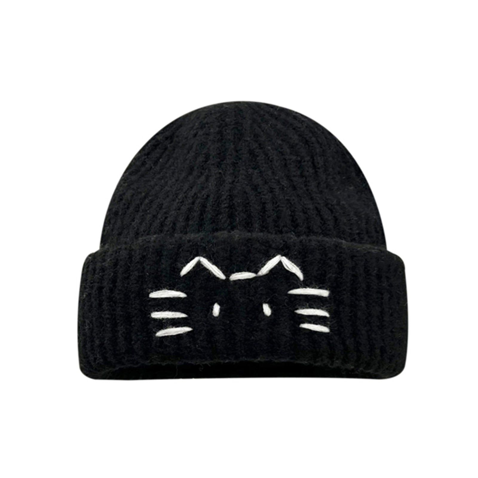 Women's Cute Cat Line Knitted Beanie Hat