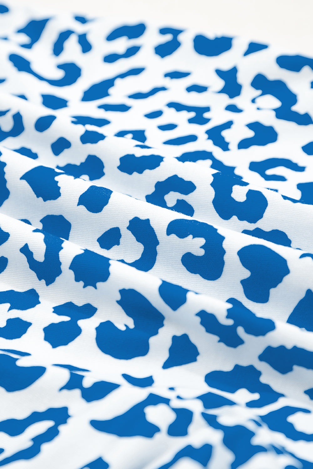 Leopard Print Lace-Up Shorts with Contrast Trim & Elastic Waist