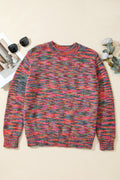 Space Dye Crew Neck Sweater