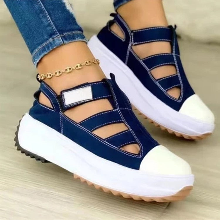 New Style Women's Thick Sole Casual Shoes with Velcro
