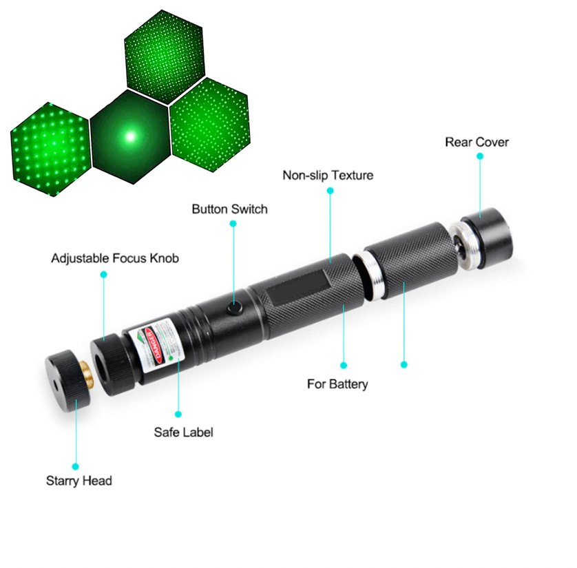 High-Visibility Green Laser Pointer Pen for Educational Astronomy