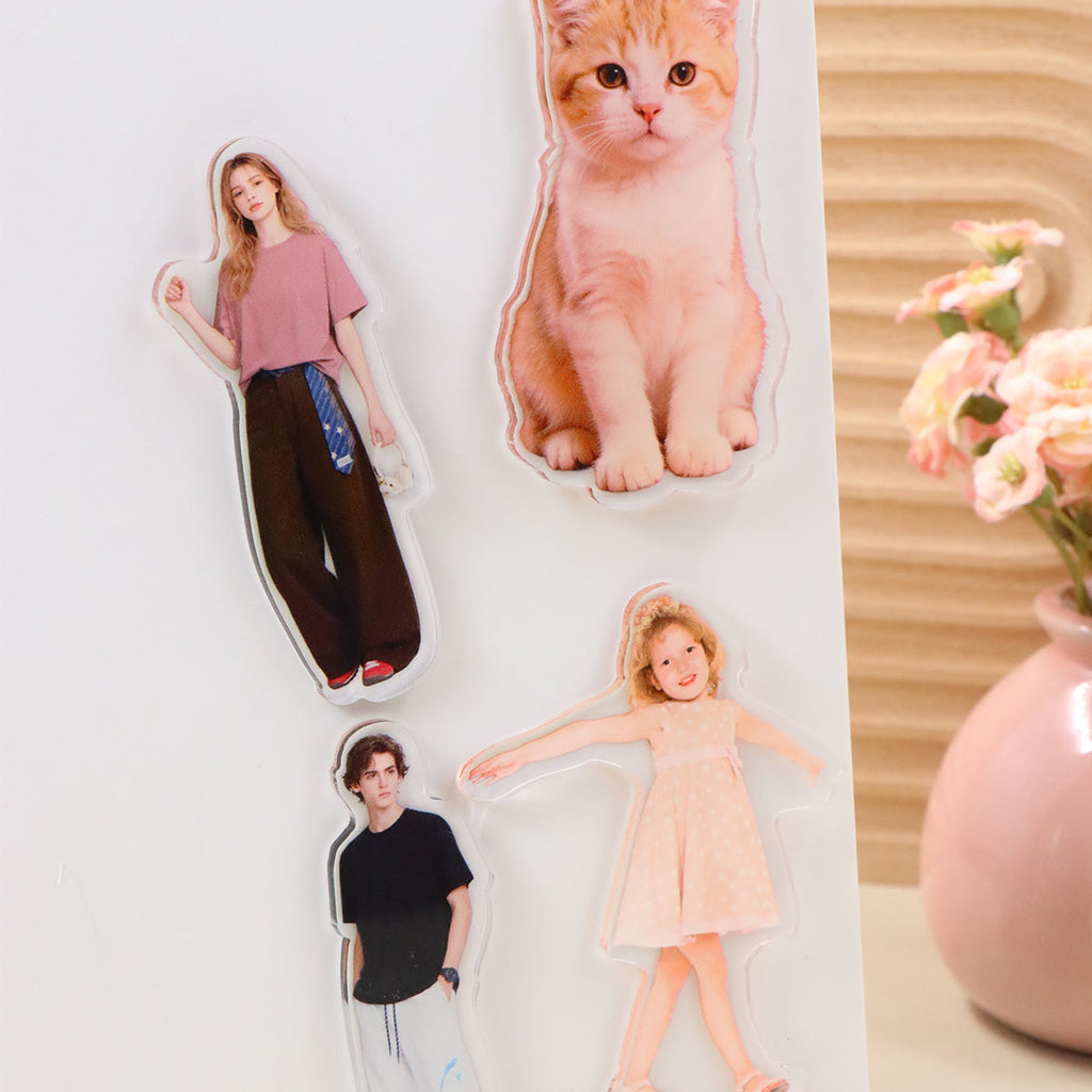 Acrylic Refrigerator Magnets With Magnetic Photos DIY