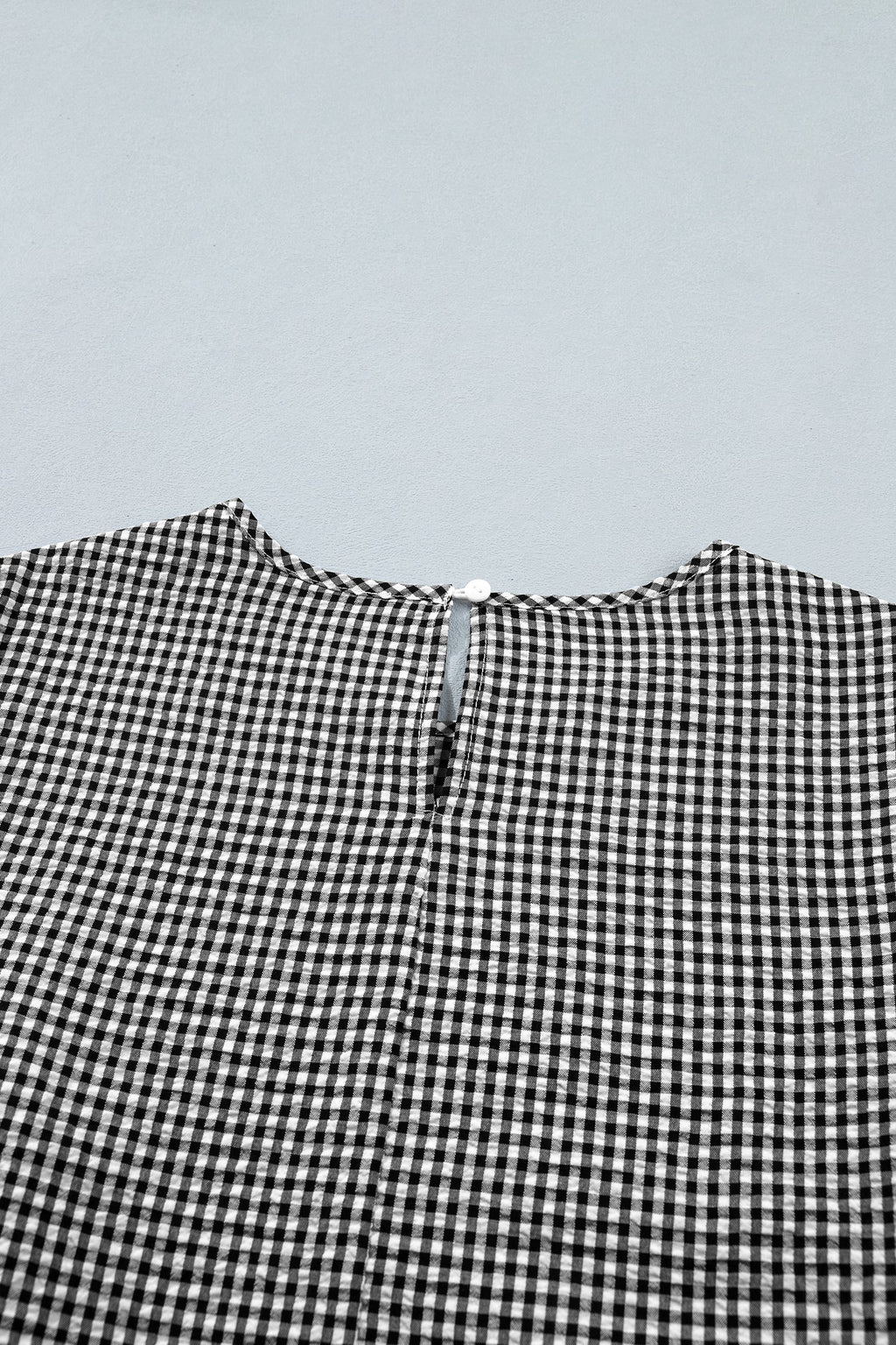 Carolina Ruffled Half Sleeve Blouse with Bow Detail and Plaid