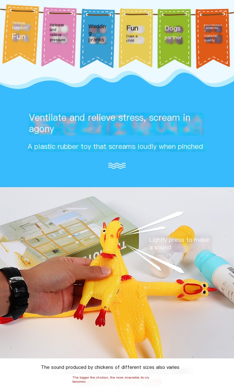 Screaming Chicken Pet Toy