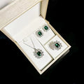 Ultra-shiny Elegant Emerald Set Ring For Women
