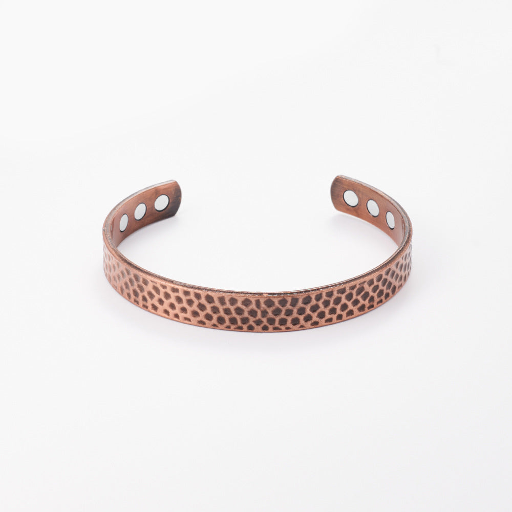 Magnetic Small Wave Pattern Antique Red Copper Brushed