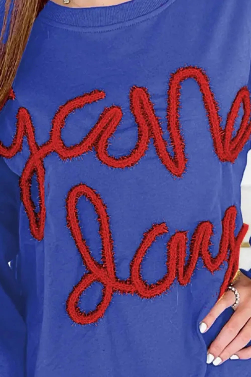 Round Neck Long Sleeve Sweatshirt | Classic Cotton Blend