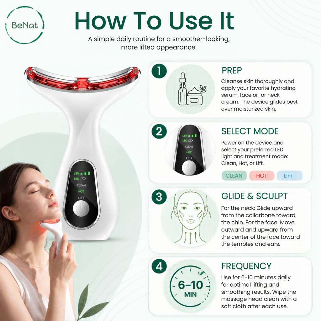 7-in-1 Face & Neck LED Sculpting Device