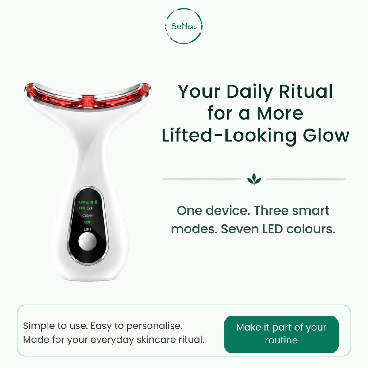 7-in-1 Face & Neck LED Sculpting Device