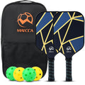 USAPA-Approved Pickleball Paddle Set - Modern Geometric Design