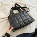 Fashionable Plaid Stitching Shoulder Bag
