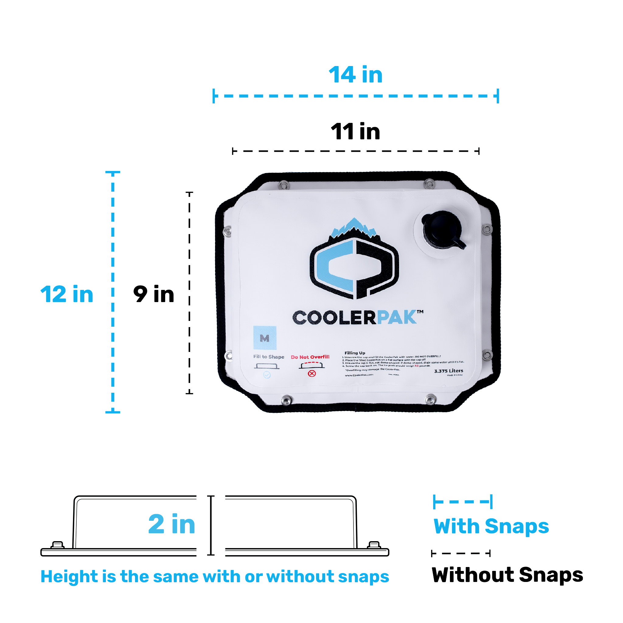 7lb Refillable Reusable Ice Block for Coolers Leakproof Design - Image 2