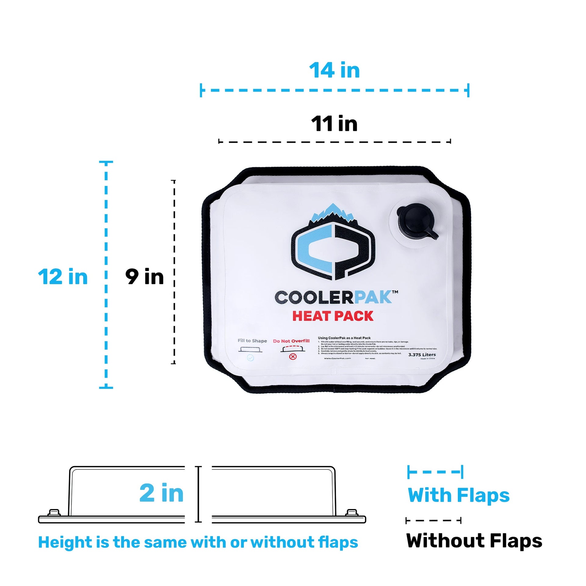 Refillable 7lb Heat Pack Microwave Safe Leakproof Storage Aid - Image 2