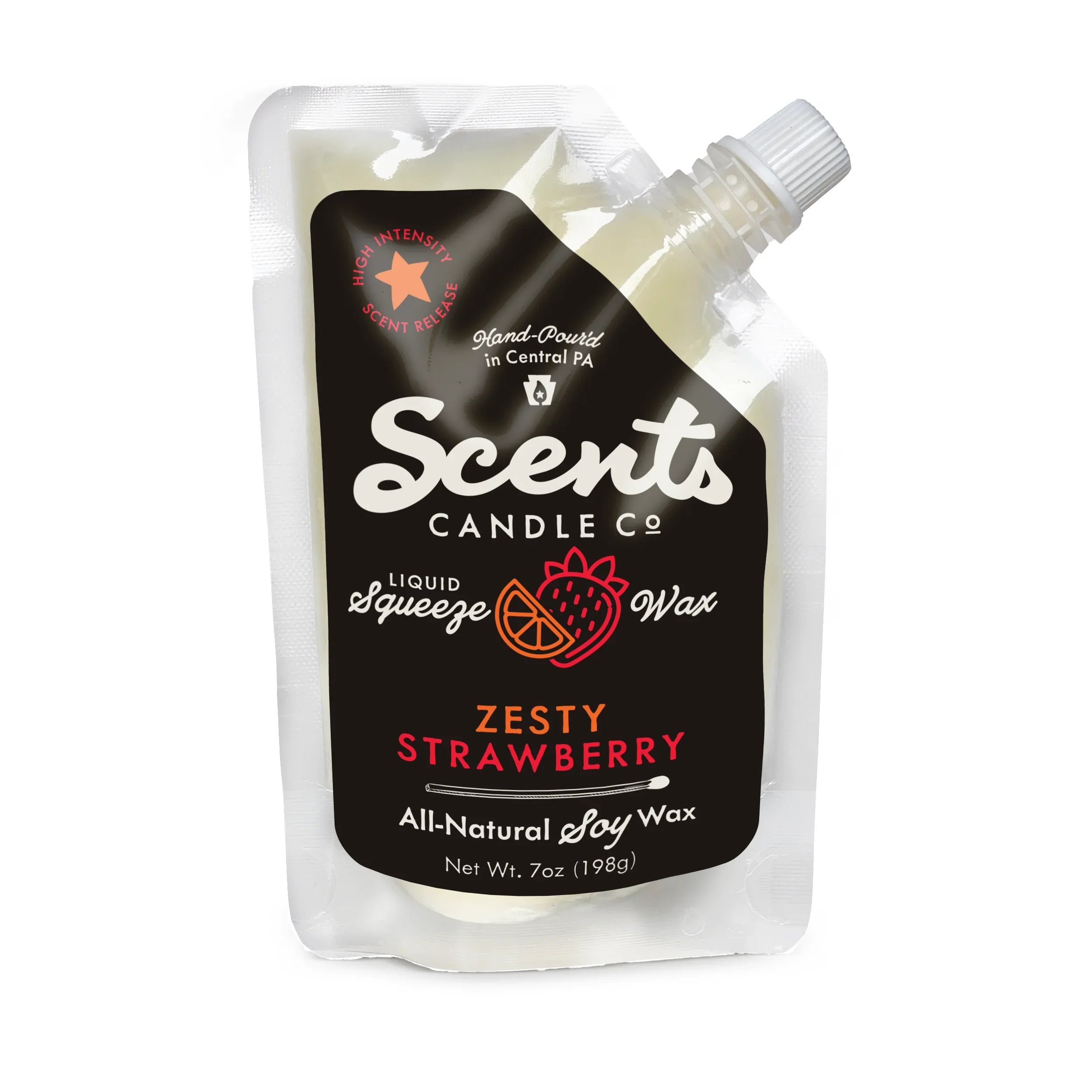 Zesty Strawberry Liquid Squeeze Soy Wax Melt 7oz - Image 2