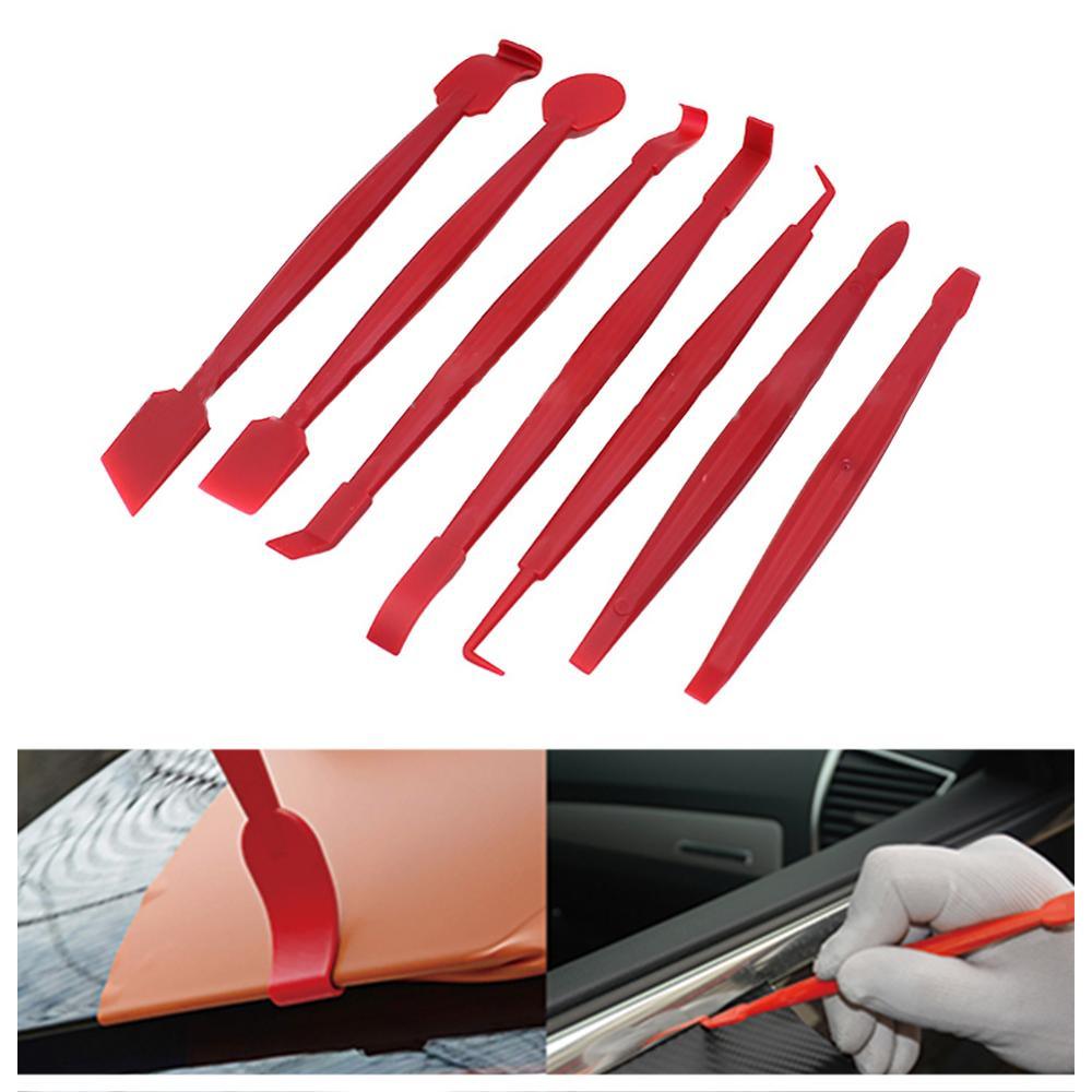 7-piece professional automotive vinyl wrap squeegee and edge-closing tool kit