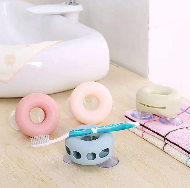 Wall-Mounted Toothbrush Holder for Bathroom