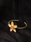 Matt Golden Flower Bracelet for Women