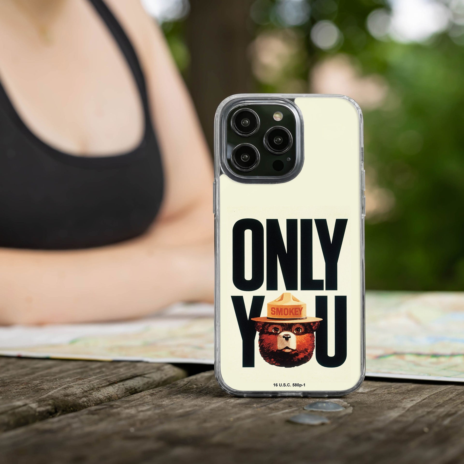 Smokey Bear Classic HD Apple iPhone 15 Series Mag-Safe Phone Case