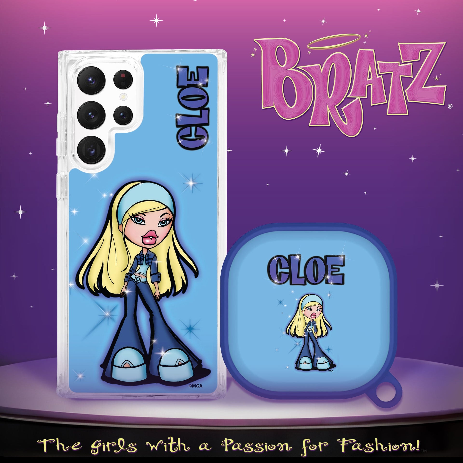Bratz® Passion For Fashion HD Samsung Galaxy S22 Series and Buds Pro Combo Package