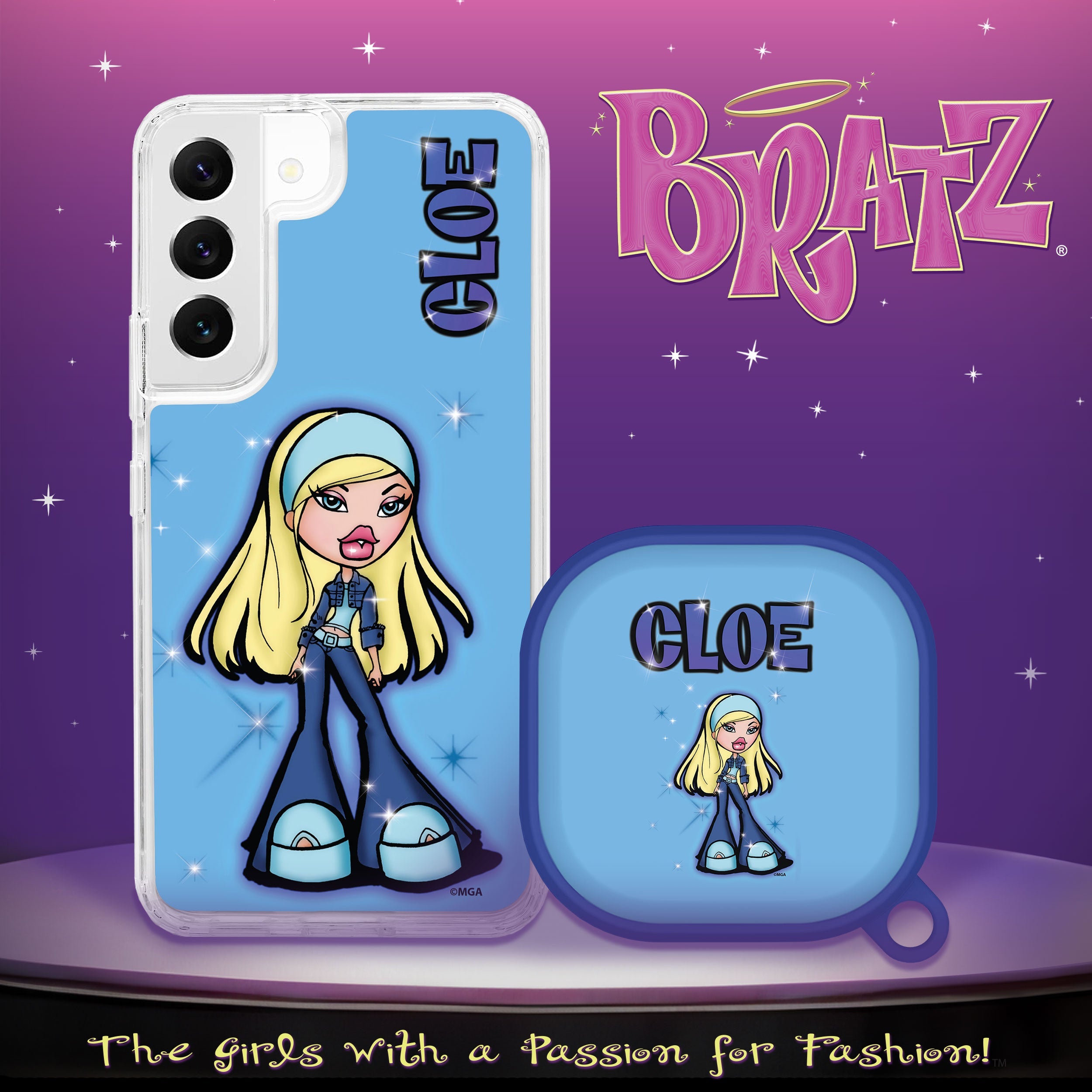 Bratz® Passion For Fashion HD Samsung Galaxy S22 Series and Buds Pro Combo Package