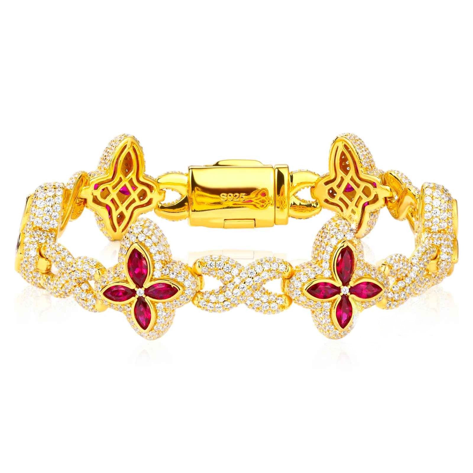 Fleur d’Éternité Moissanite Bracelet Apple Green