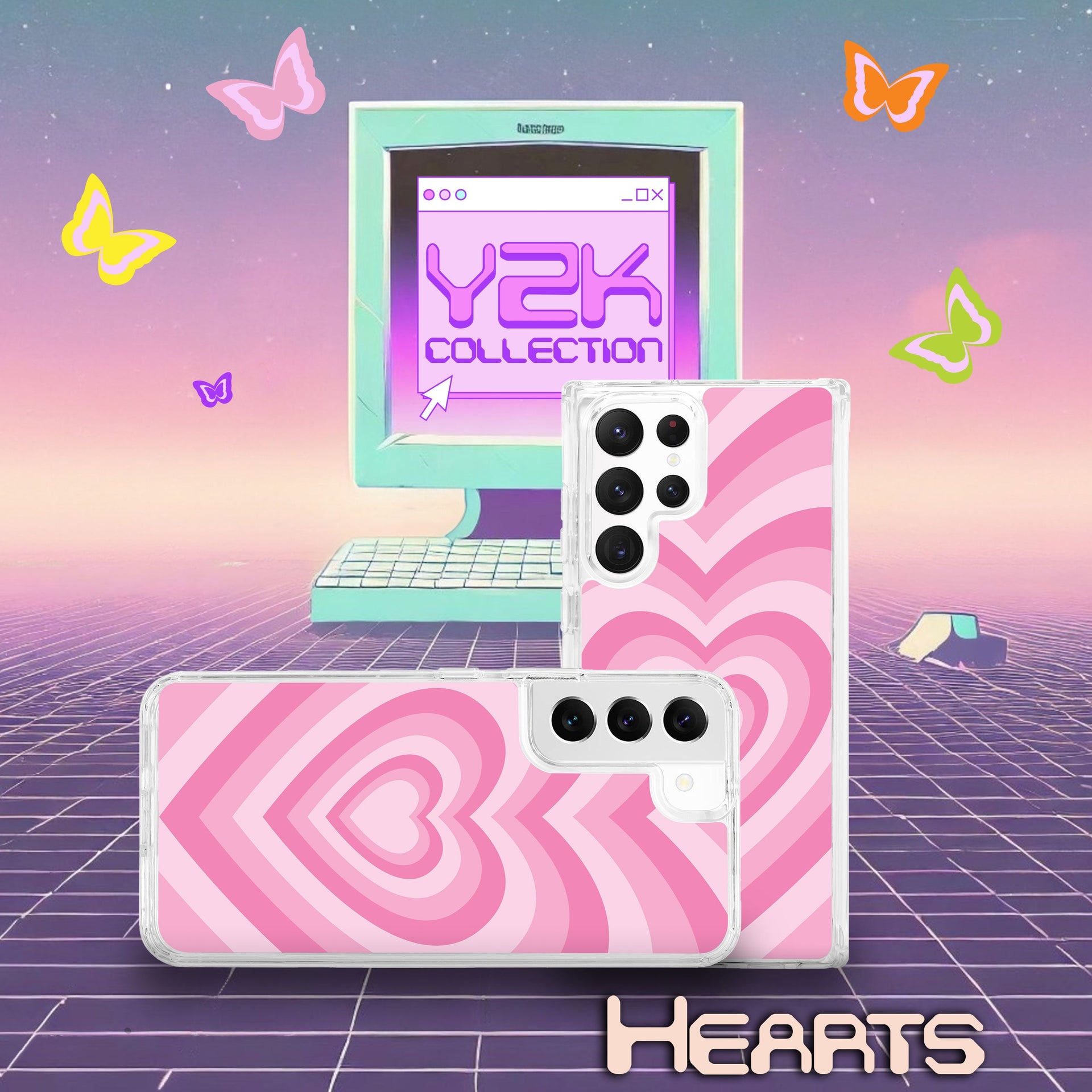 Y2K Abstract Phone Case for Samsung Galaxy S22 Series - Aesthetic