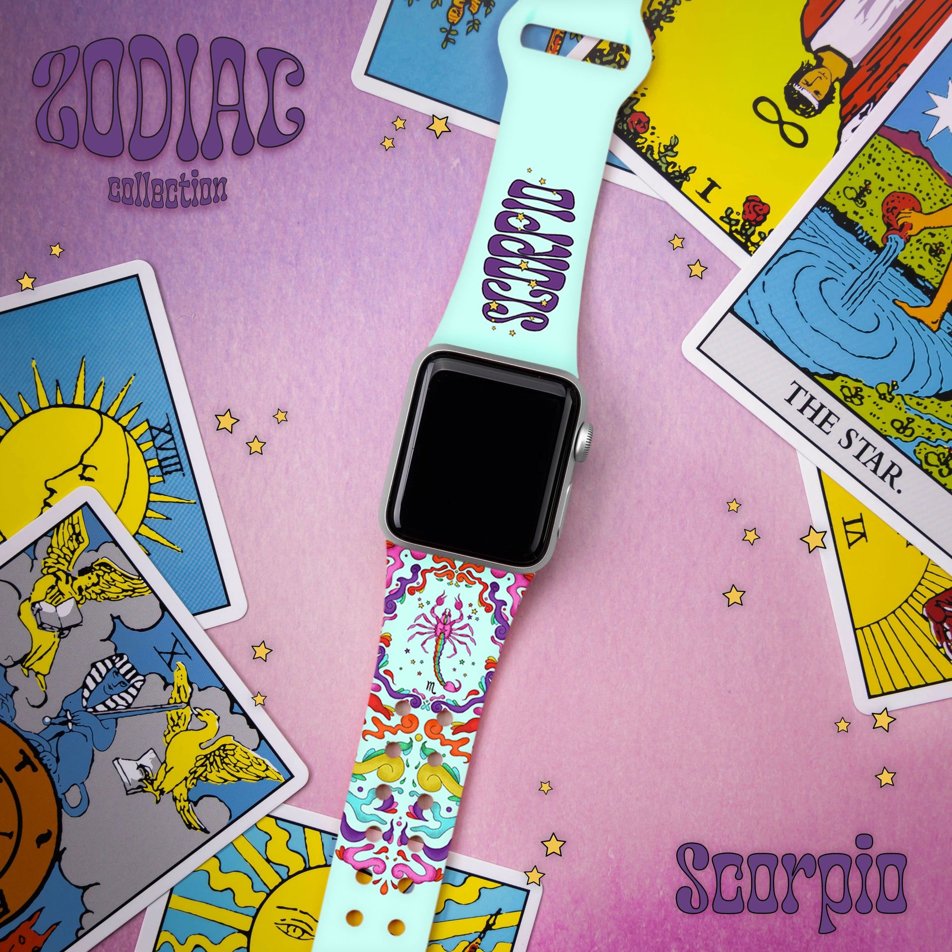 Zodiac Collection HD Apple Watch Band with Psychedelic Art