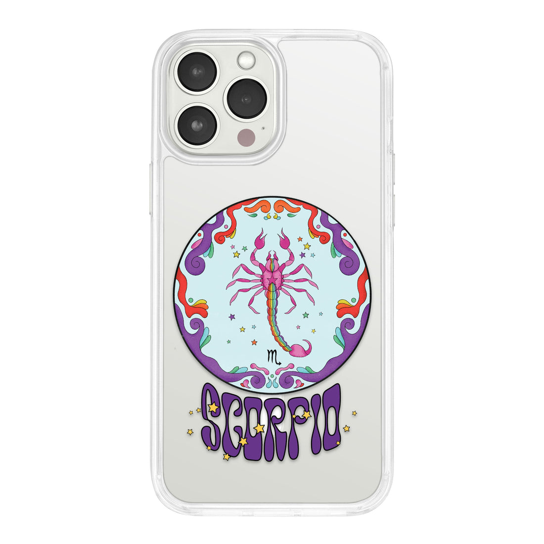Zodiac Astrology Print HD Protective Phone Case for iPhone 14 Series