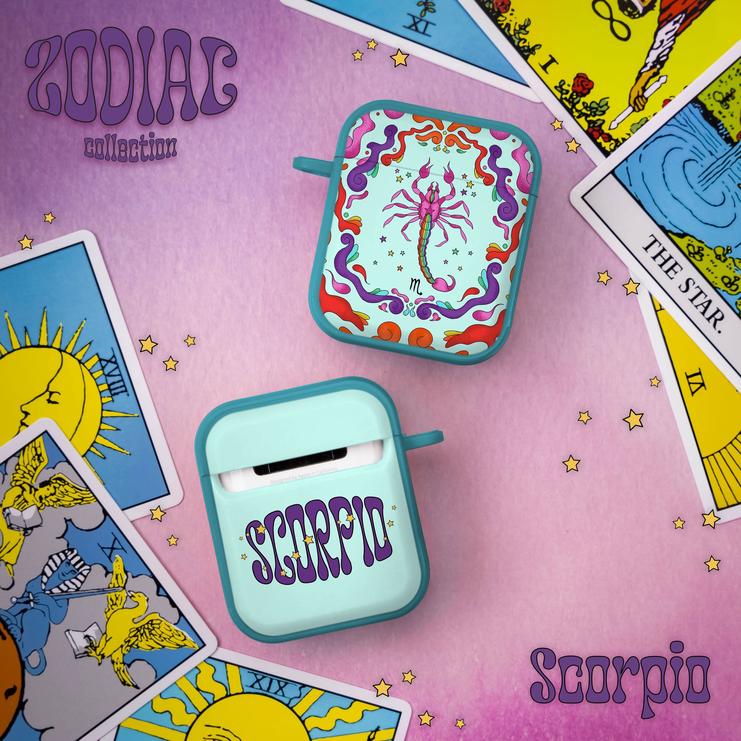 Zodiac Collection Protective Case for Apple AirPods Gen 1 & 2 - Image 4