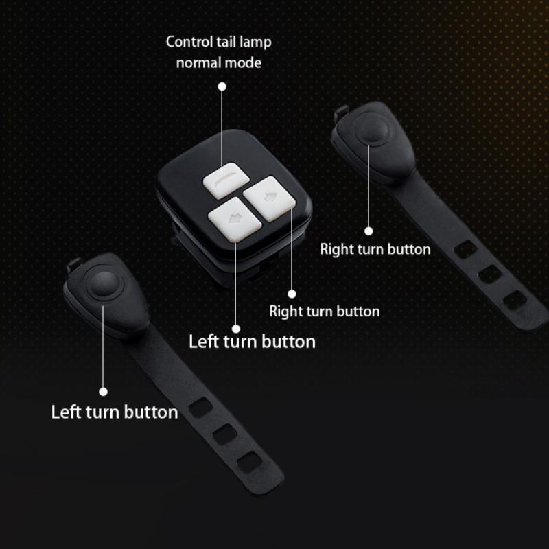 Smart Wireless LED Bike Tail Light - USB Rechargeable 8 Modes