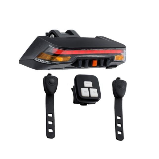 Smart Wireless LED Bike Tail Light - USB Rechargeable 8 Modes