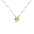 10K Yellow Gold Plated .925 Sterling Silver 1/2 Cttw Lab Grown Diamond Woven Necklace