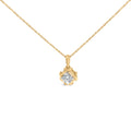 10K Yellow Gold Plated .925 Sterling Silver 1/2 Cttw Lab Grown Diamond Woven Pendant Necklace