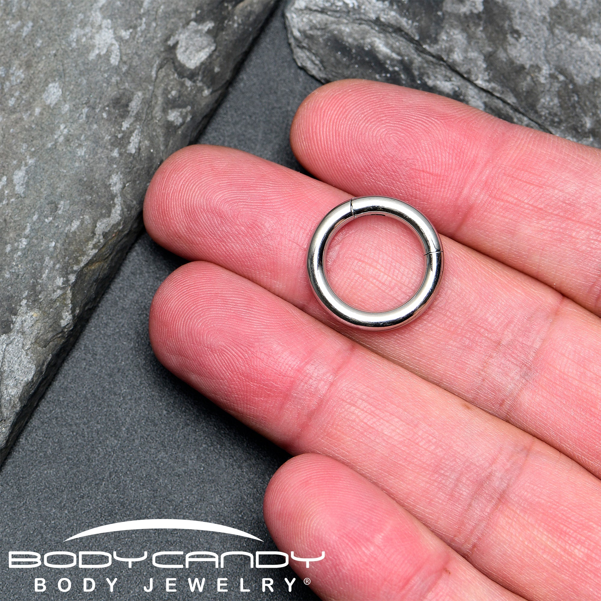8G 5/8 316L Surgical Steel Precision Hinged Segment Hoop