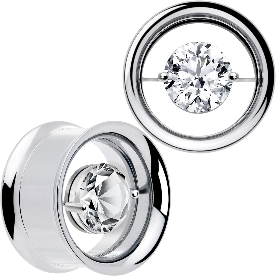 Gem Floating Screw Fit Tunnel Plug Set Available Sizes 8mm to 16mm