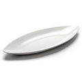 NURIMONO 801 White Melamine Oval Platter 16-1/2"L - Set of 20