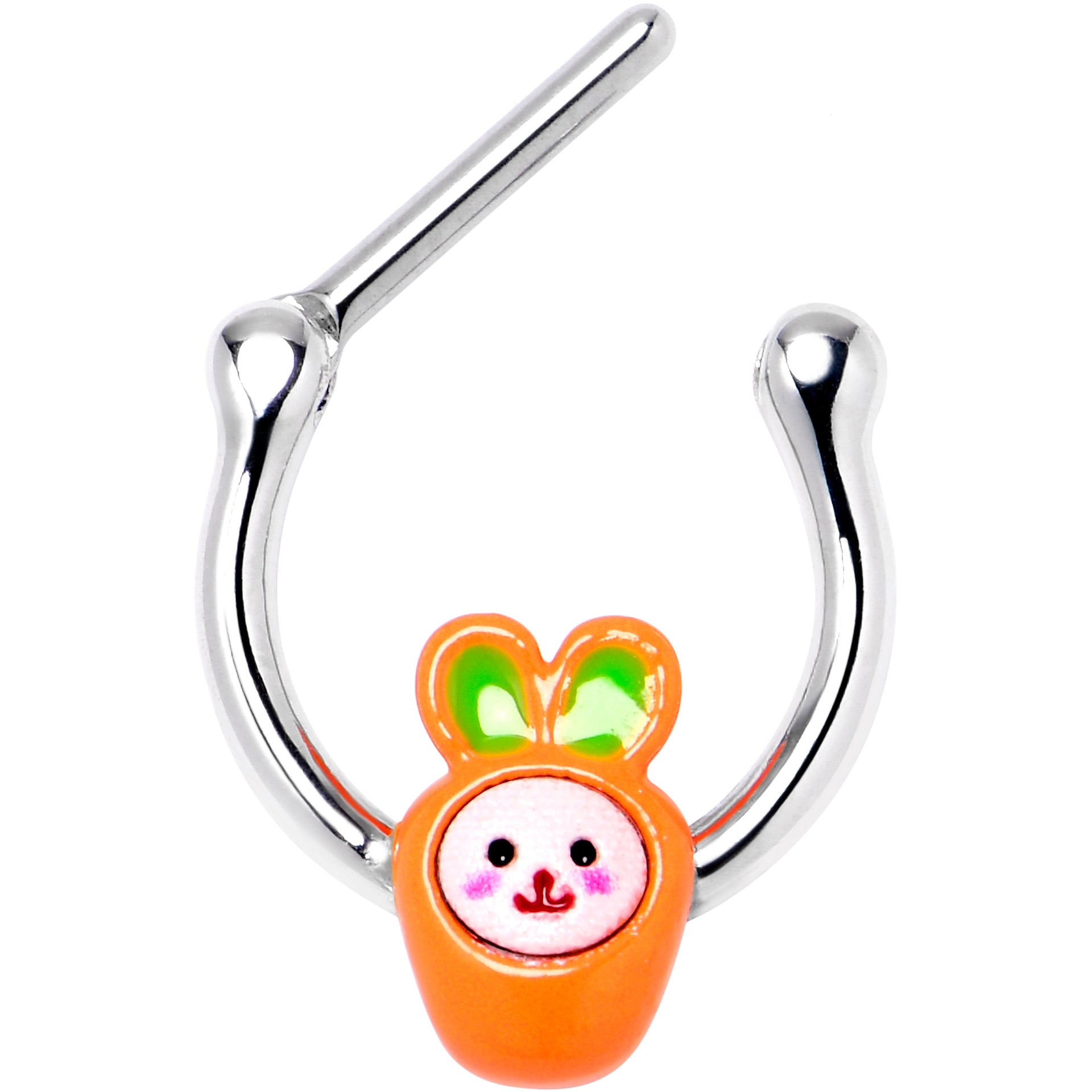16G 5/16 Surprise Carrot Easter Bunny Cartilage Clicker