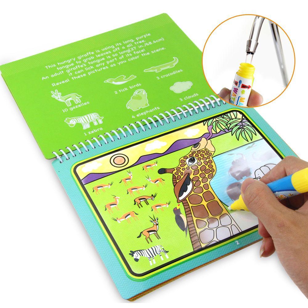 Reusable Magic Water Drawing Book – Mess-Free Kids Painting Board