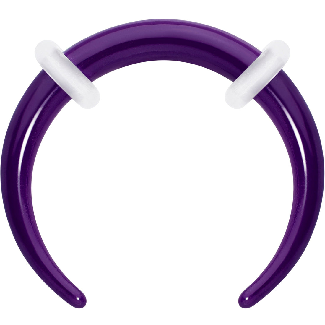 Stainless Steel Crescent Pincher Septum Ring - 14G and 16G
