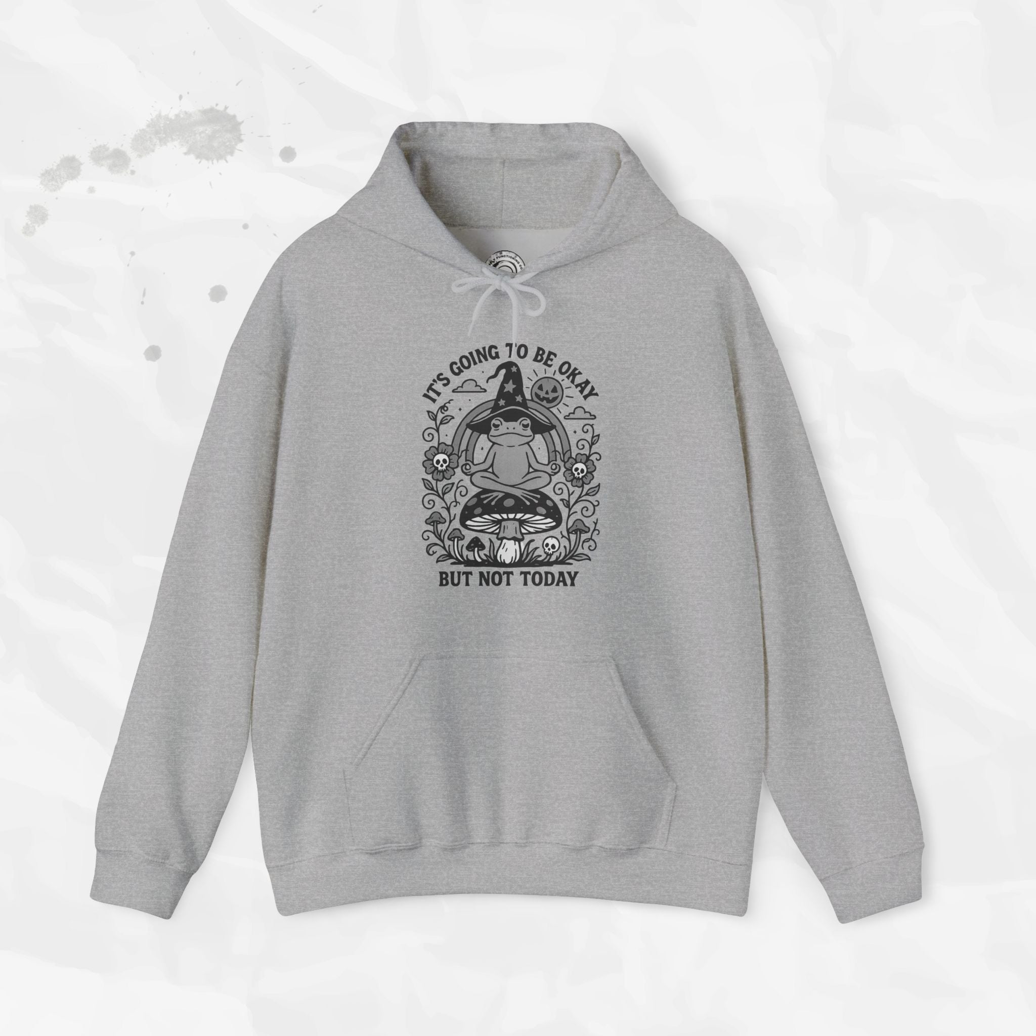 Witchy Frog Meditation Hoodie - It's Going To Be Okay Not Today