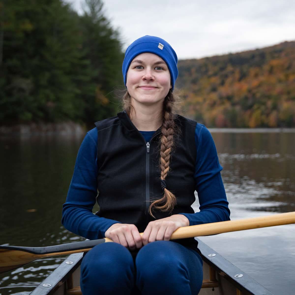 Women's 100% Merino Wool Heavyweight Vest - Sporty Zip-Up Layer