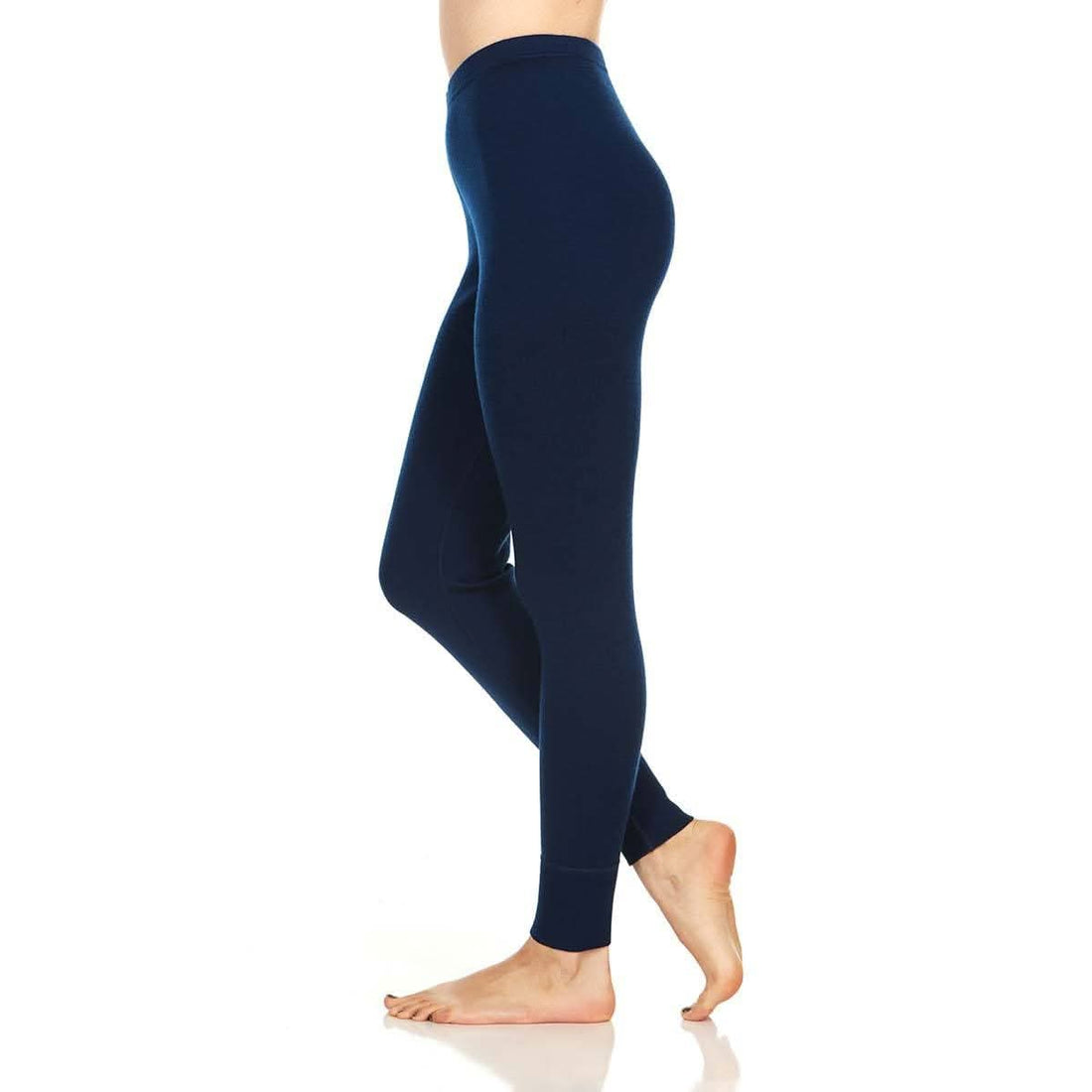 Women's Midweight Merino Wool Thermal Bottoms - Solid Base Layer