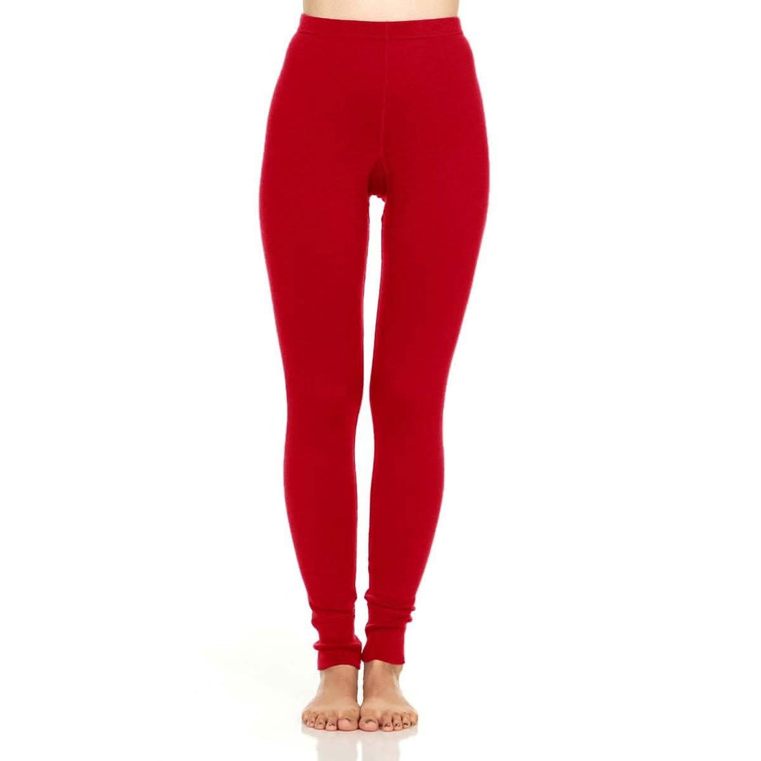Women's Midweight Merino Wool Thermal Bottoms - Solid Base Layer
