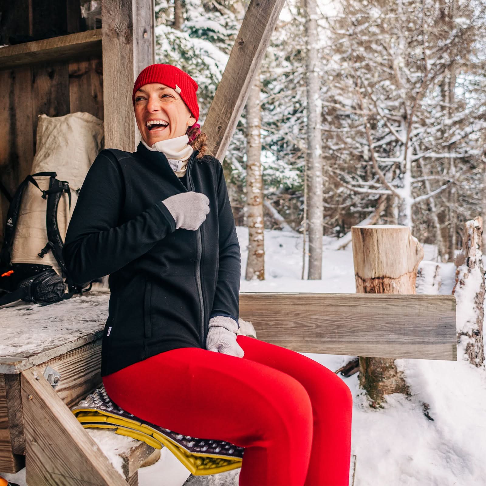 Women's Midweight Merino Wool Thermal Bottoms - Solid Base Layer
