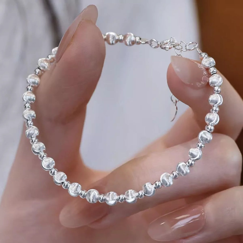 925 Sterling Silver Beaded Bracelet