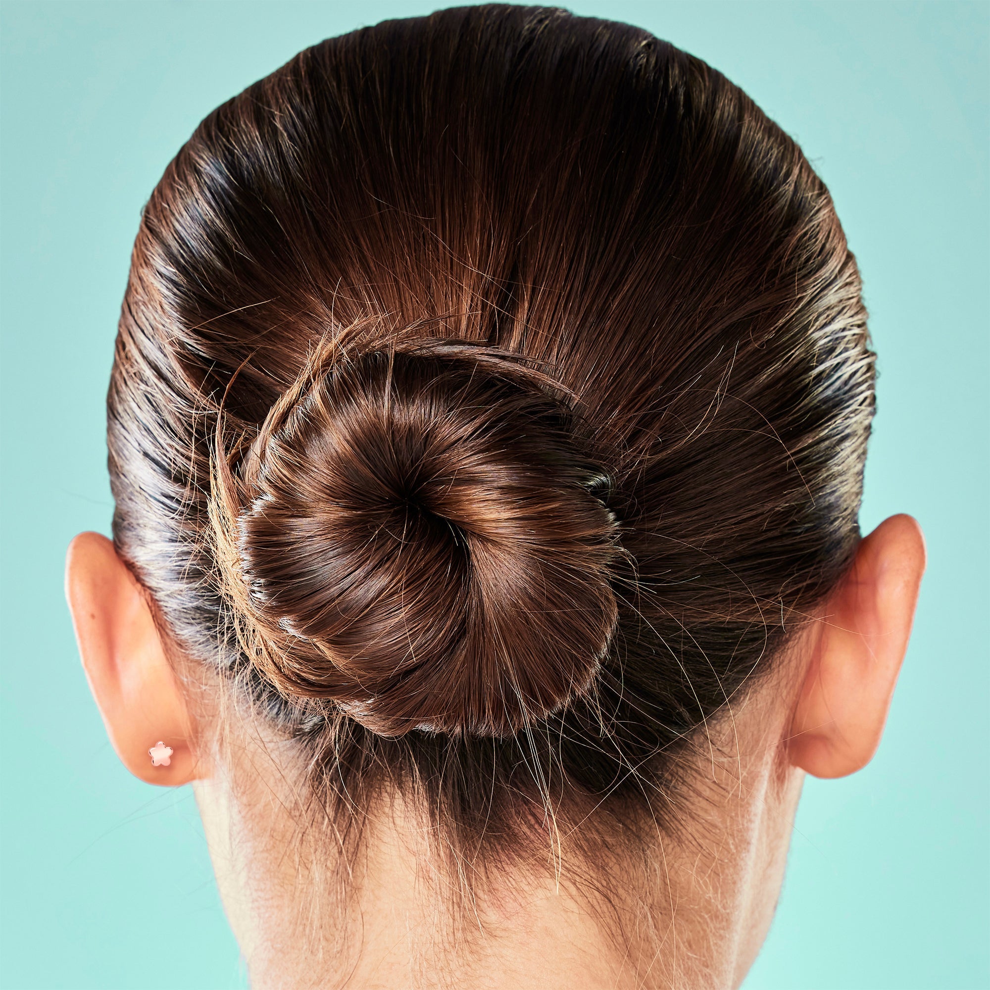 16G 5/16 CZ Gem Leaves Rose Gold PVD Medical Grade Titanium Reversible Flat Back Earring