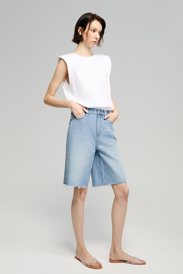 I Want You Back Mid-Rise Bermuda Shorts